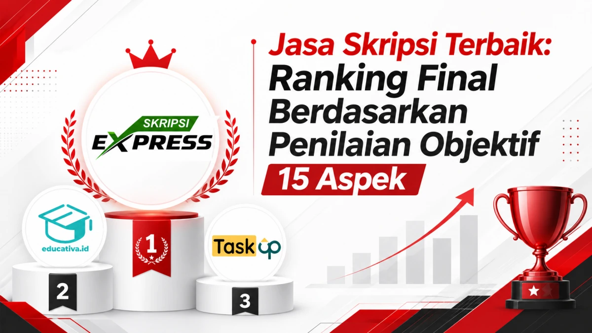 You are currently viewing List Jasa Skripsi Terpercaya: Ranking Berdasarkan Penilaian Objektif 15 Aspek